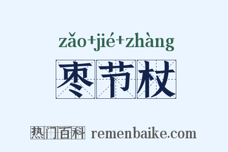 枣节杖是什么意思的图片